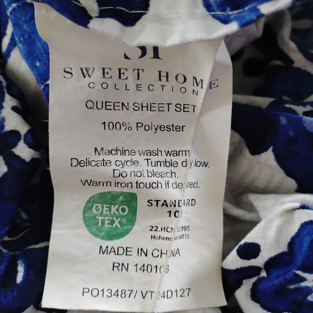 SWEETHOME DEEP POCKET QUEEN SIZE 100% POLYESTER TUSCAN SHEET SET - Picture 2 of 4